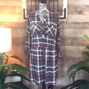 Plus Ultra Flirt Soft Plaid/Flannel Dress